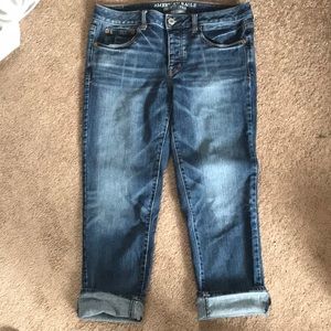 American Eagle boy crop stretch size 8